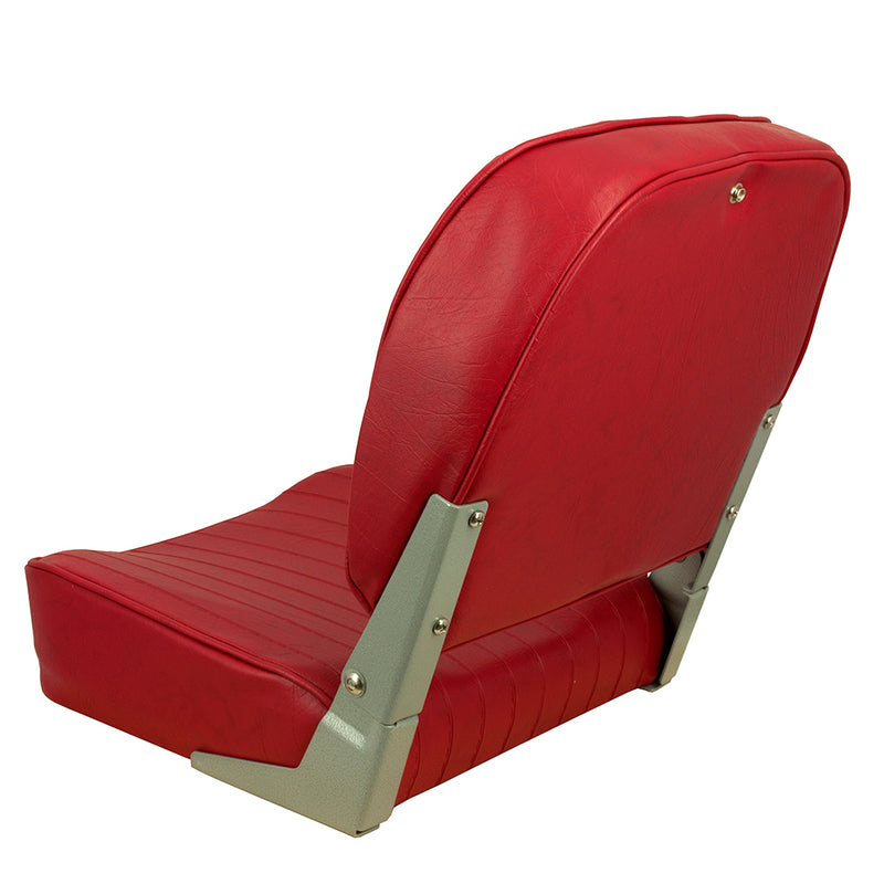 Springfield Economy Folding Seat - Red [1040625] - Mealey Marine