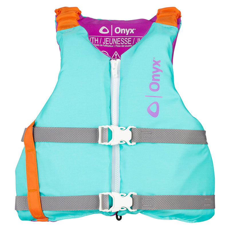Onyx Youth Universal Paddle Vest - Aqua [121900-505-002-21] - Mealey Marine