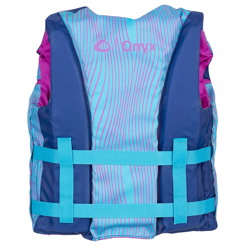 Onyx Shoal All Adventure Youth Paddle  Water Sports Life Jacket - Blue [121000-500-002-21] - Mealey Marine