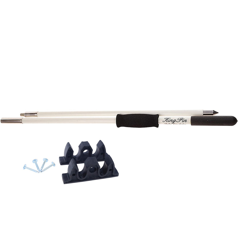 Panther 8 King Pin Anchor Pole - 2-Piece - White [KPP802W] - Mealey Marine