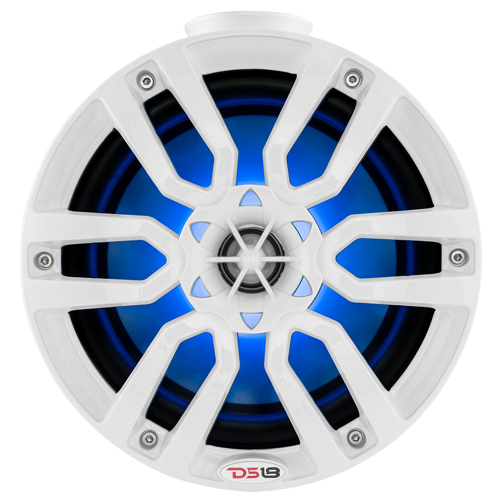 DS18 HYDRO 8" Compact Wakeboard Pod Tower w/RGB Light - 375W - White  [NXL-PS8W]