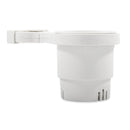 Camco Clamp-On Rail Mounted Cup Holder - Large for Up to 2" Rail - White [53083] - Mealey Marine