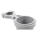 Camco Clamp-On Rail Mounted Cup Holder - Small for Up to 1-1/4" Rail - Grey [53093] - Mealey Marine