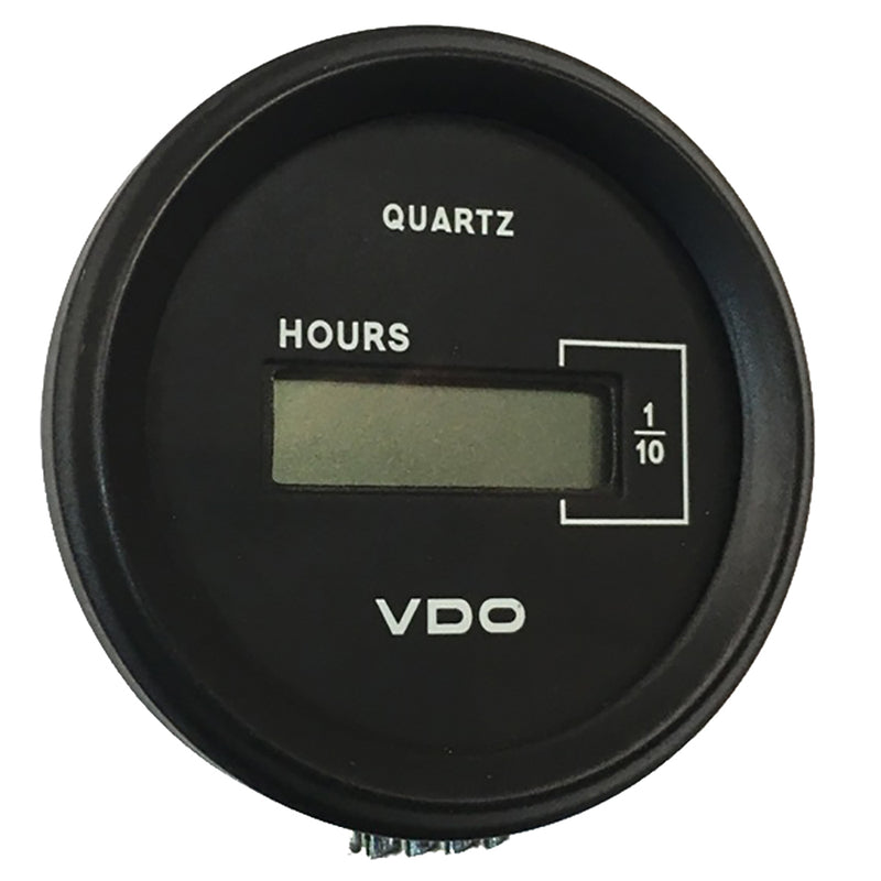 VDO Cockpit Marine 52mm (2-1/16") LCD Hourmeter - Black Dial/Chrome Bezel [331-546] - Mealey Marine