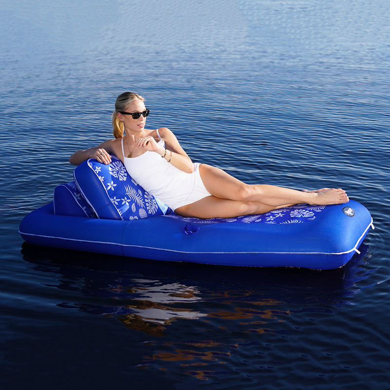 Aqua Leisure Supreme Convertible Lounge Ripstop Hawaiin Wave [APL16997P2] - Mealey Marine