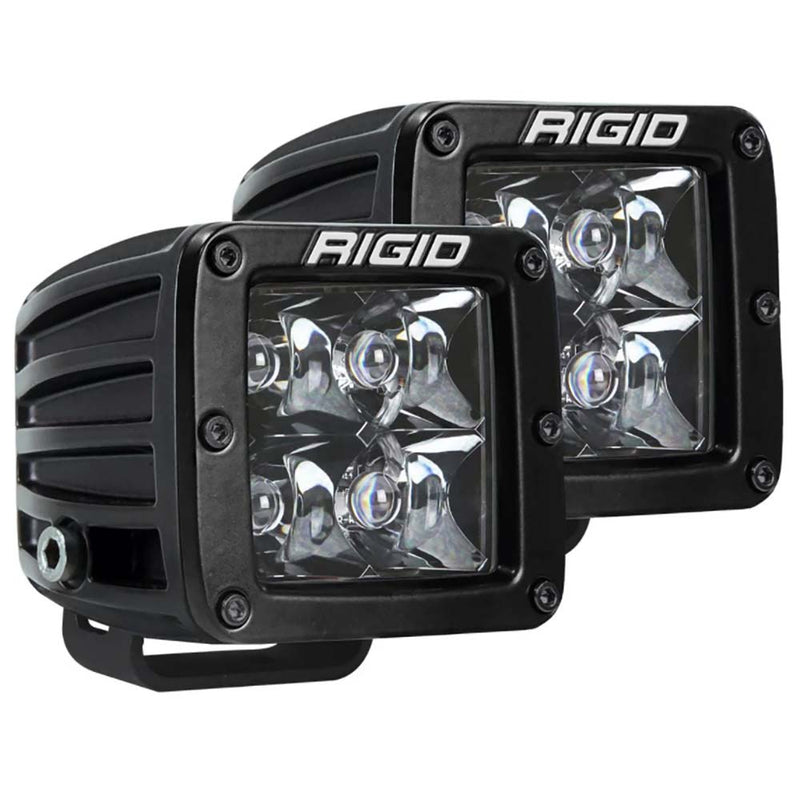 RIGID Industries D-Series Pro Dually Spot Surface Mount Pair - Midnight Edition [202213BLK] - Mealey Marine