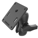 RAM Mount RAM Double Socket Arm w/75x75mm VESA Plate [RAM-103U-B-2461] - Mealey Marine