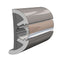 TACO SuproFlex Rub Rail Kit w/Flex Chrome Insert - 2"H x 1.2"W x 80L [V11-9990GRD80-2] - Mealey Marine