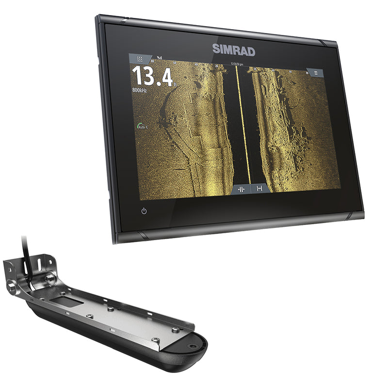 Simrad GO9 XSE Chartplotter/Fishfinder w/Active Imaging 3-in-1 Transom Mount Transducer  C-MAP Discover Chart [000-14840-002] - Mealey Marine