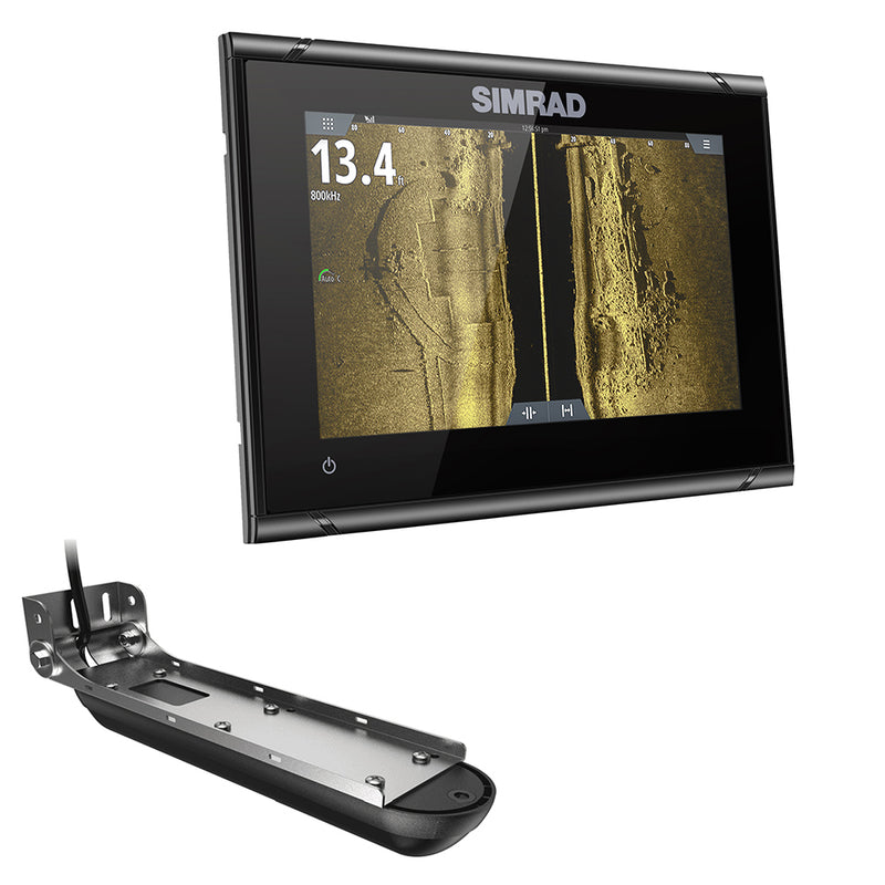 Simrad GO7 XSR Chartplotter/Fishfinder w/Active Imaging 3-in-1 Transom Mount Transducer  C-MAP Discover Chart [000-14838-002] - Mealey Marine