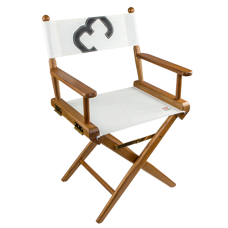Whitecap Directors Chair w/Sail Cloth Seating - Teak [61044] - Mealey Marine