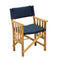 Whitecap Directors Chair II w/Navy Cushion - Teak [61052] - Mealey Marine