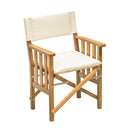 Whitecap Directors Chair II w/Cream Cushion - Teak [61053] - Mealey Marine