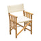 Whitecap Directors Chair II w/Cream Cushion - Teak [61053] - Mealey Marine