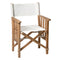 Whitecap Directors Chair II w/Sail Cloth Seating - Teak [61054] - Mealey Marine