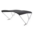 SureShade Power Bimini - Clear Anodized Frame - Black Fabric [2020000297] - Mealey Marine