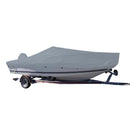 Carver Sun-DURA Styled-to-Fit Boat Cover f/18.5 V-Hull Center Console Fishing Boat - Grey [70018S-11] - Mealey Marine