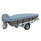 Carver Poly-Flex II Narrow Series Styled-to-Fit Boat Cover f/14.5 V-Hull Fishing Boats - Grey [70124F-10] - Mealey Marine