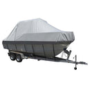 Carver Sun-DURA Specialty Boat Cover f/21.5 Walk Around Cuddy  Center Console Boats - Grey [90021S-11] - Mealey Marine
