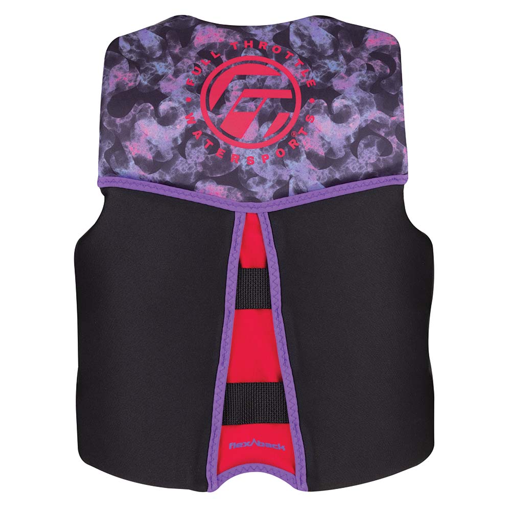 Full Throttle Youth Rapid-Dry Flex-Back Life Jacket - Pink/Black [142500-105-002-22] - Mealey Marine