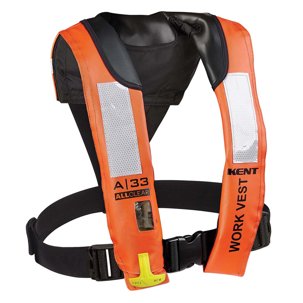 Kent A-33 All Clear Auto Inflatable Work Vest [134402-200-004-21] - Mealey Marine