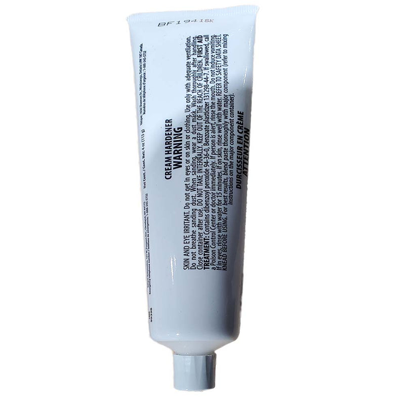 Sika BPO Cream Hardener White 4oz Tube Resin Required [648701] - Mealey Marine