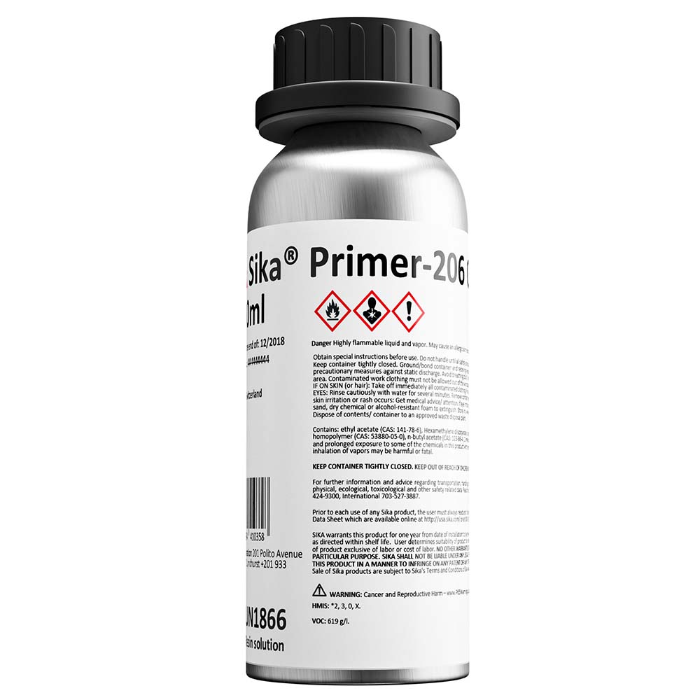 Sika Primer-206 G+P Black 250ml Bottle [91572] - Mealey Marine