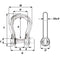 Wichard Captive Pin Bow Shackle - Diameter 4mm - 5/32" [01441]
