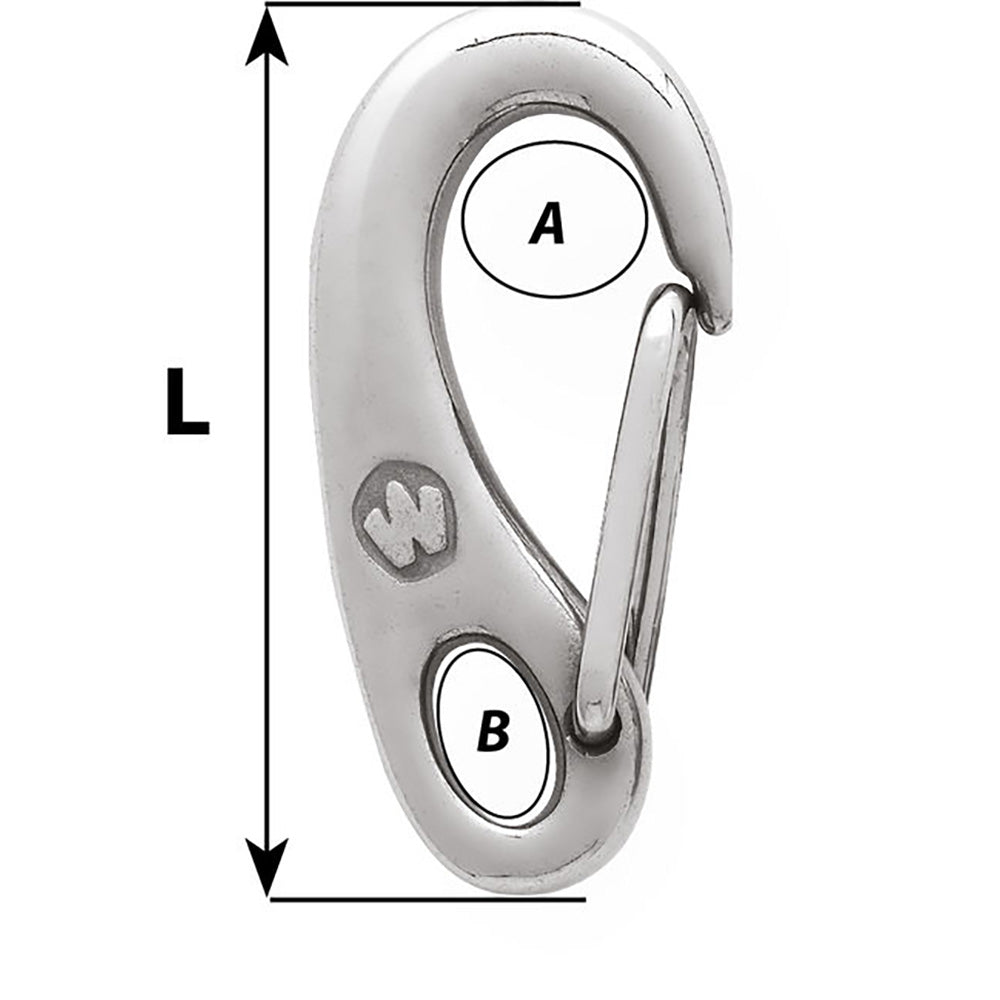 Wichard Safety Snap Hook - 75mm [2481W]