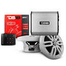 DS18 Golf Cart Package w/4" White Speakers, Amplifier, Amp Kit  Bluetooth Remote [4GOLFCART-WHITE]