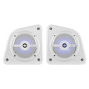 DS18 Universal Shallow Enclosure w/100W Marine Speaker - White [EN6SLIM/WH]