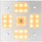 Sea-Dog Square LED Mirror Light w/On/Off Dimmer - White  Blue [401840-3]