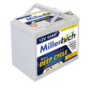 Millertech Lithium 12V 45Ah Deep Cycle Battery w/ Cigarette Lighter Power Port