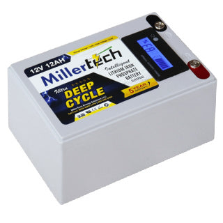 Millertech Lithium 12v 12Ah Deep Cycle Battery